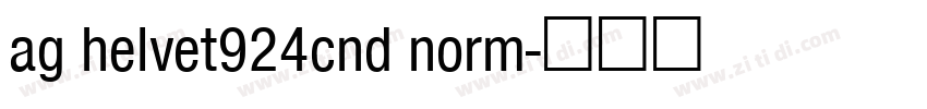 ag helvet924cnd norm字体转换